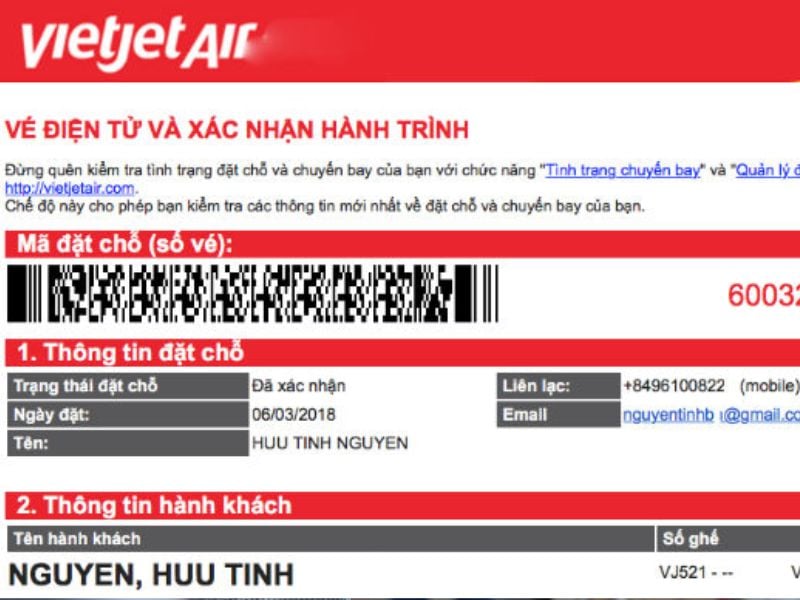 hoàn vé máy bay vietjet