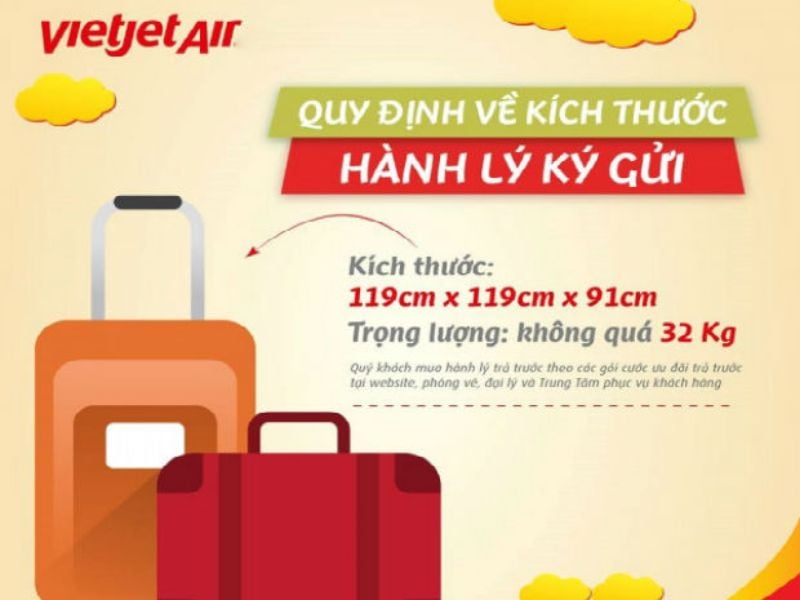 quy định hành lý xách tay vietjet